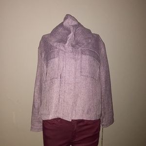 Purple canvas jacket Avec Les Filles XS NWT